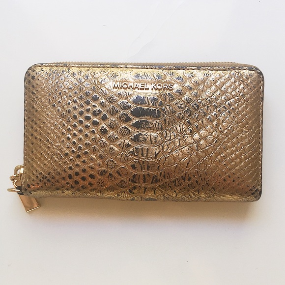 Michael Kors  Python Jet Set Continental Wallet - Picture 4 of 8